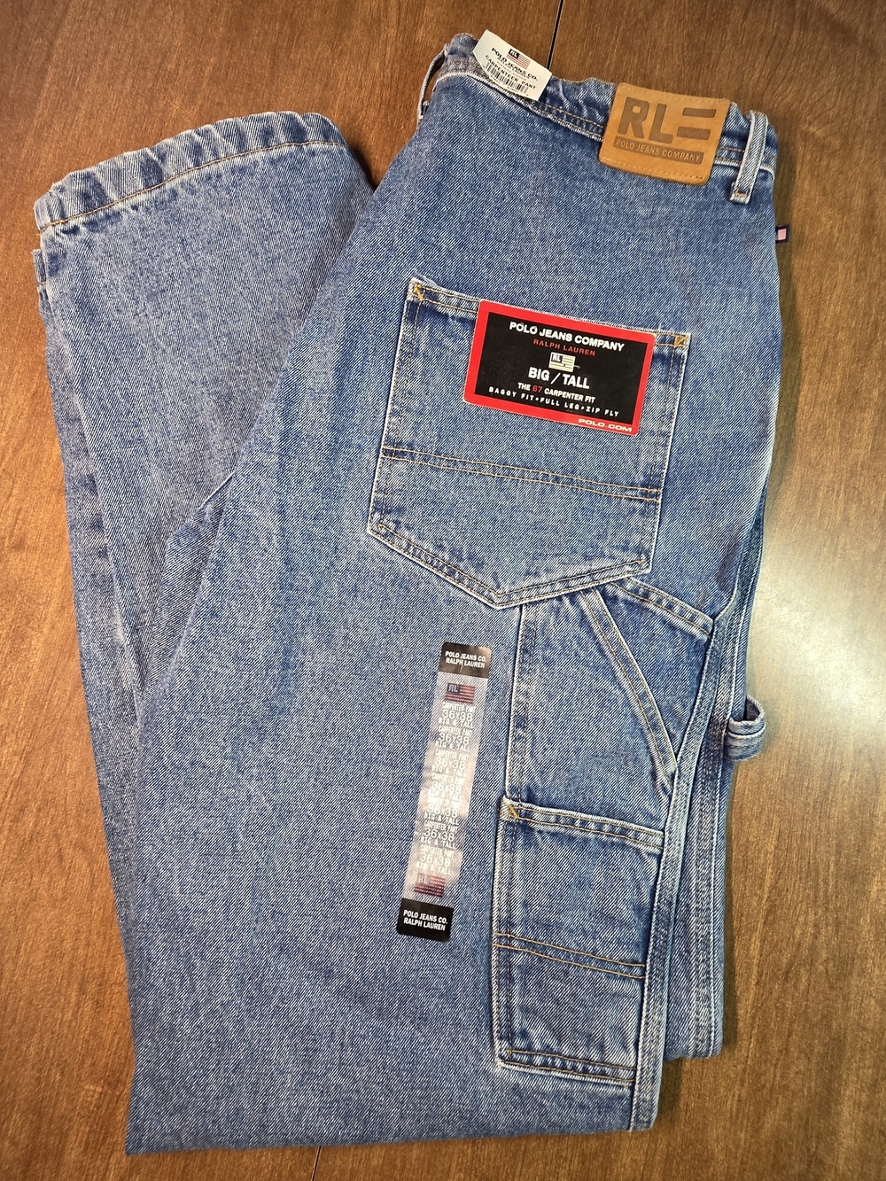 Vintage Polo Jeans Co. Ralph Lauren "The 67 Carpenter Fit" Jeans 36x38